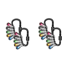 Bit Holder Keychain, 10Pcs 1/4 Hex Shank Impact Drill Bit Keychain