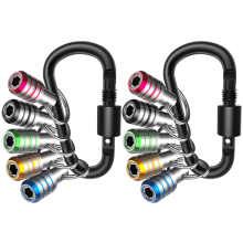 Bit Holder Keychain, 5Pcs 1/4 Hex Shank Impact Drill Bit Keychain