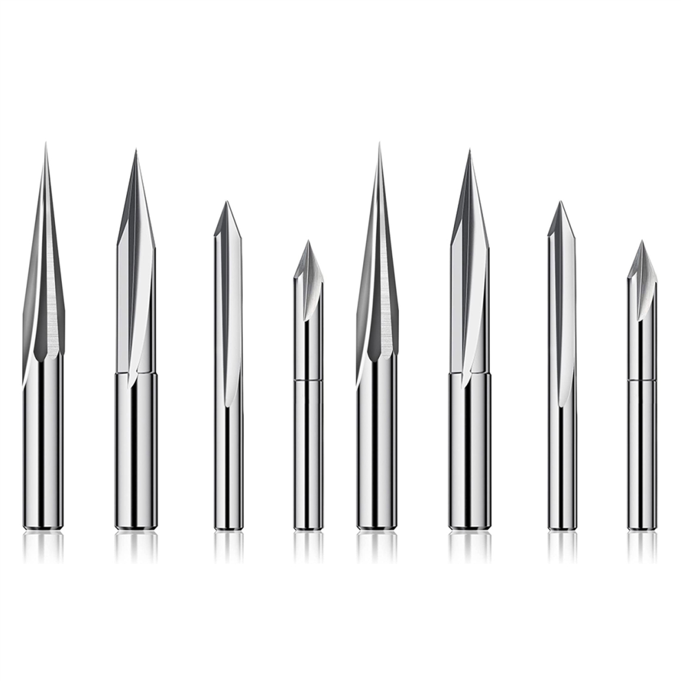 Cnc Router Bits Set 1/4 Shank, Profile Bit, Tungsten Steel - 4Pcs 4712751287512