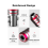 Bit Holder Keychain, 5Pcs 1/4 Hex Shank Impact Drill Bit Keychain 3