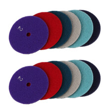 12 Pcs 100 Mm Dry 4 Inch Type Diamond Polishing Pads for Stone