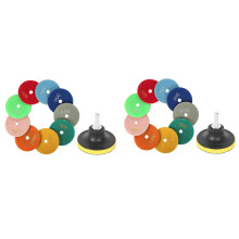 11Pcs 3 Inch 80mm Diamond Polishing Pads Kit Wet/Dry for Concrete Set
