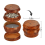 Wooden 4-Layer Grinder with Pollen Scraper for Home Brown 6