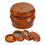 Wooden 4-Layer Grinder with Pollen Scraper for Home Brown 3