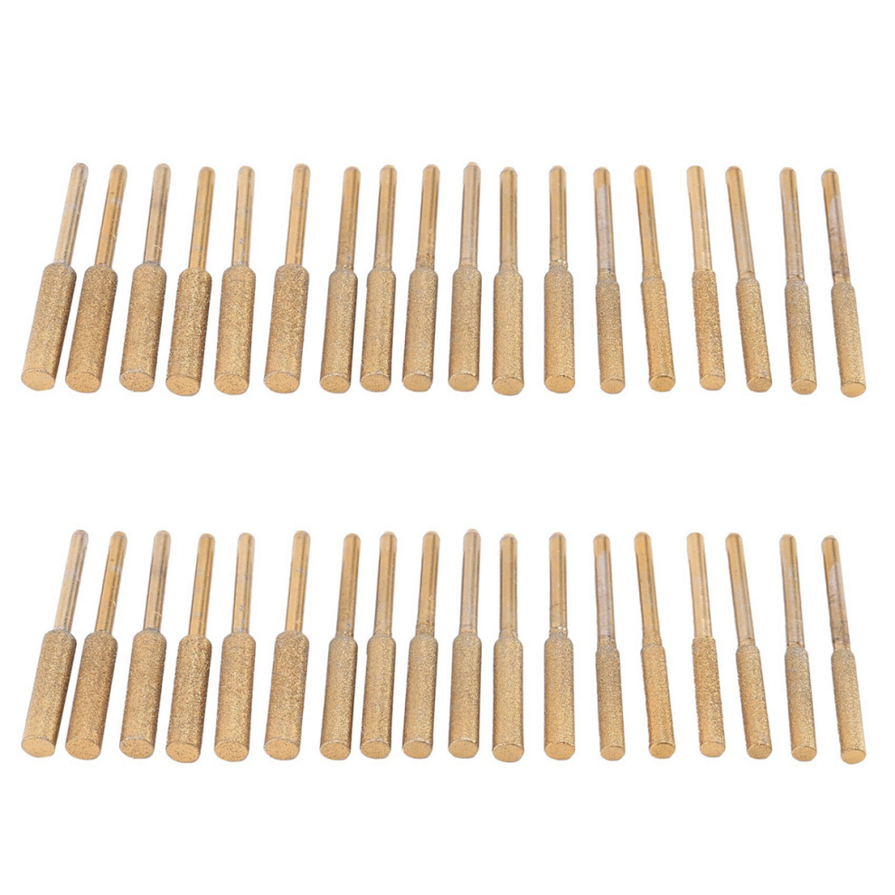 18Pcs Diamond Chainsaw Sharpener- Titanium Plated Burr Stone File 4712751277506