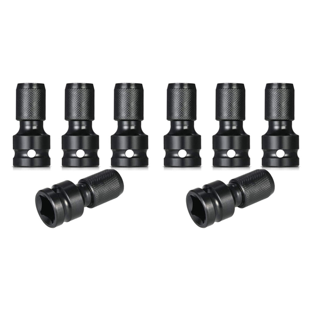 4 Pcs Impact Adaptor 1/2 Square Drive To 1/4 Hex Shank Socket Adapter 4713001644710