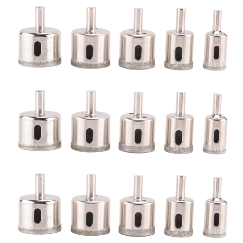 5 pcs Diamond Tile Hole Saw Drill Bit Bits Set Cutting 2