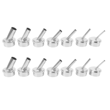 7Pcs 45 Degree Bent Curved Heat Nozzle 2.5/3/4/6/7/9/12mm Nozzles