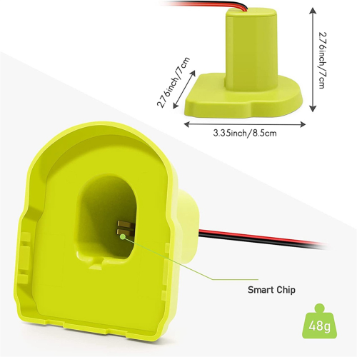 Battery Adapter for + 18V Li-Ion Battery, with 12 Gauge Wire 2