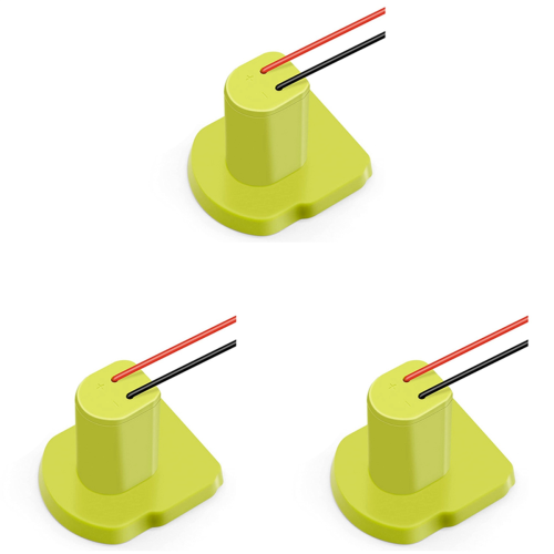 Battery Adapter for + 18V Li-Ion Battery, with 12 Gauge Wire