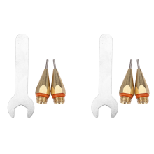 2Pcs 1.0X40Mm Copper Nozzle With Nozzle Wrench Interchangeable Nozzle
