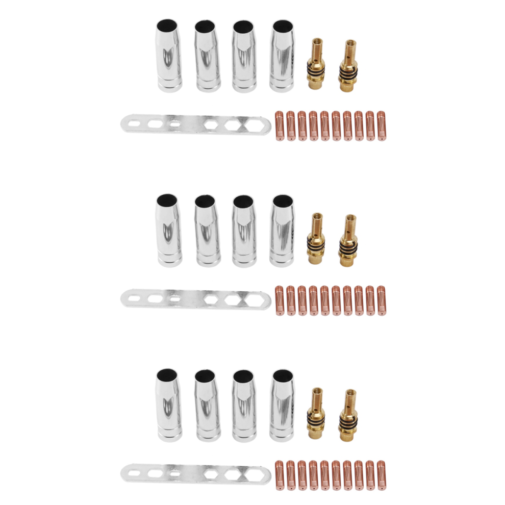17Pcs/Set 15Ak Mig/ Welding Nozzle Contact Tips 0.8X25mm Set 4713001671051