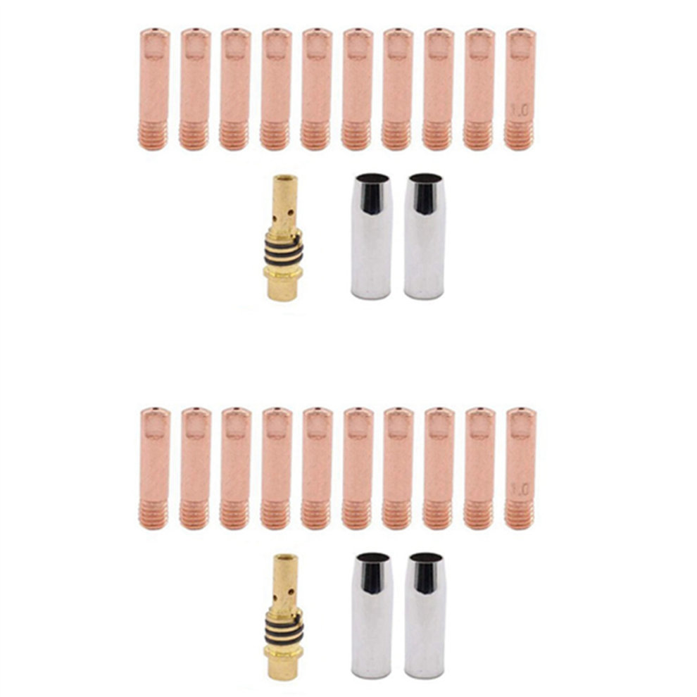 13Pcs 14Ak Welding Torch Consumables 0.9Mm Mig Torch Gas Tip Holder 4713001670856