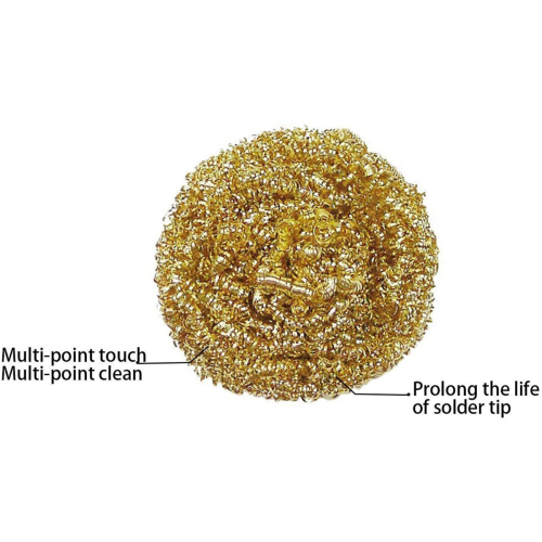 6 Packs Solder Tip Cleaning Brass Wire for Soldering Station 2