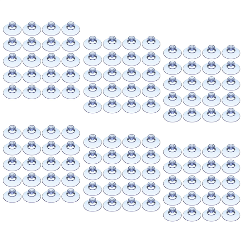 100Pcs Transparent Suction Cups, for Outdoor, Kitchen,Window 20Mm