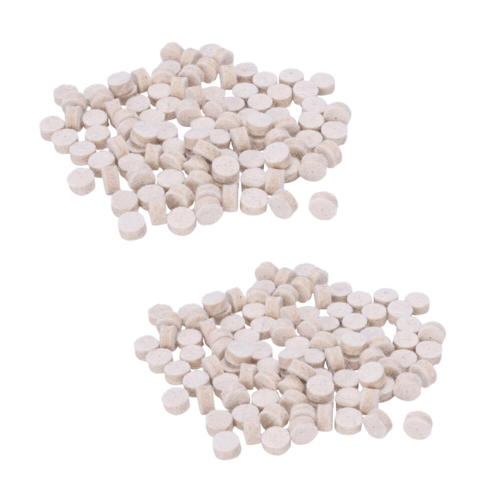 100Pcs Wool Felt Polishing Buffing Round Wheel Tool + 2 Shank 4713001652098