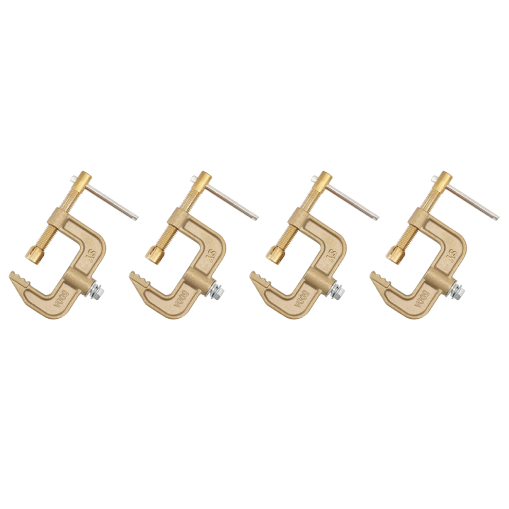 Welding Ground Clamp, 500A Current G-Type Solid Brass Ground Clamp 4713001651794