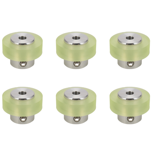 100Mm Aluminum Polyurethane Industrial Encoder Wheel Measuring Wheel