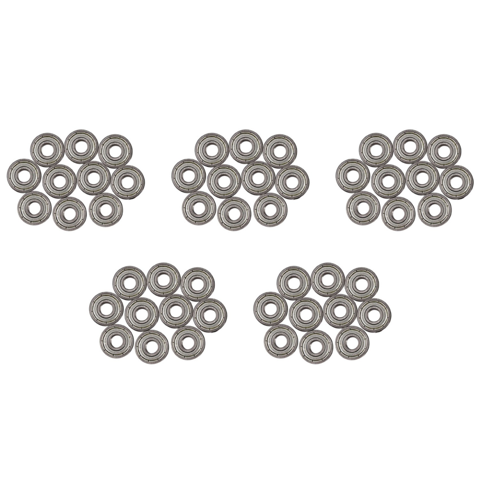 10 Piezas 607Zz 19 X 7 X6mm Profundidad Metal Rodamientos De Bola 4713001674342