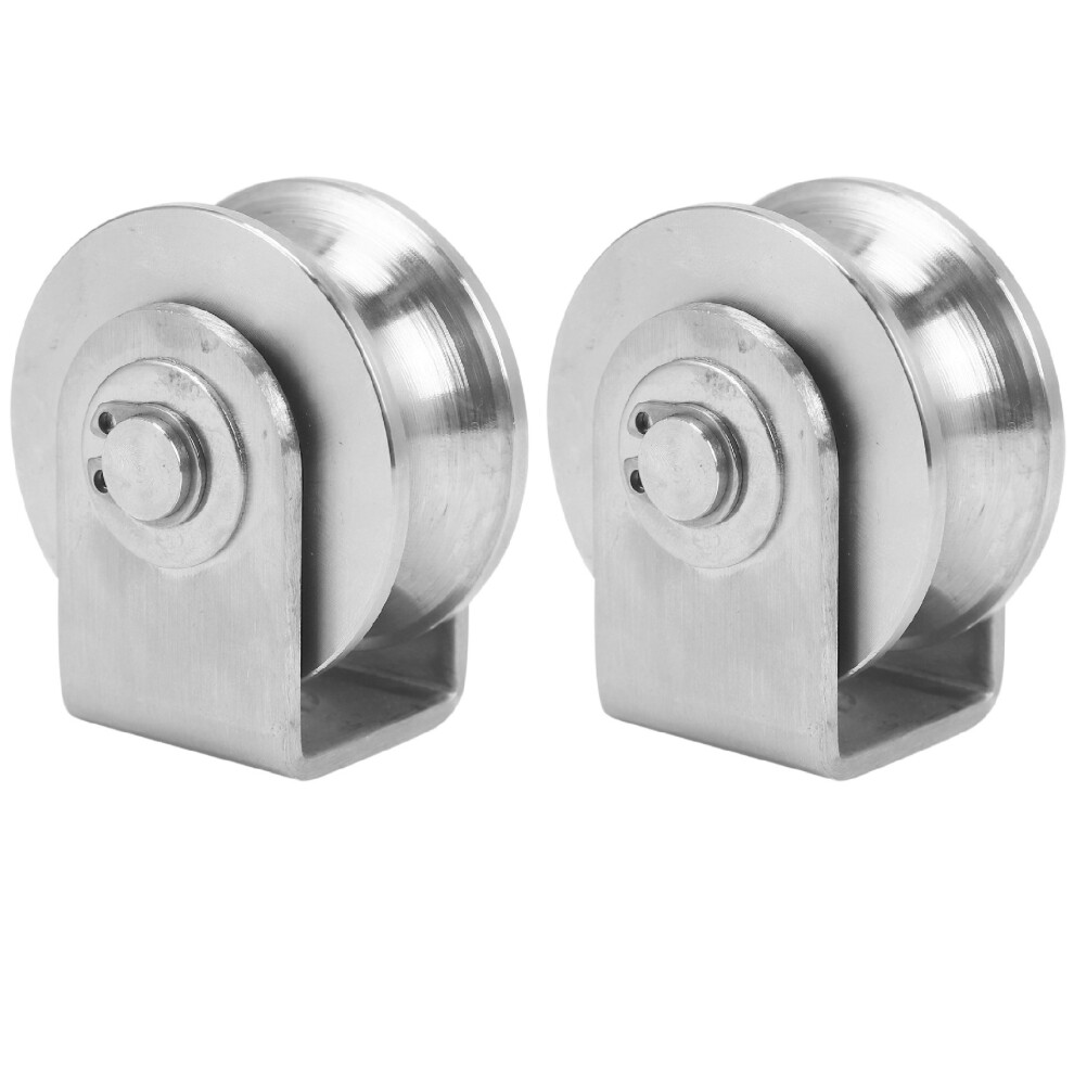 2 Inch Roller Wheel Bearings U Groove Pulley For Material Handling 4713001652708