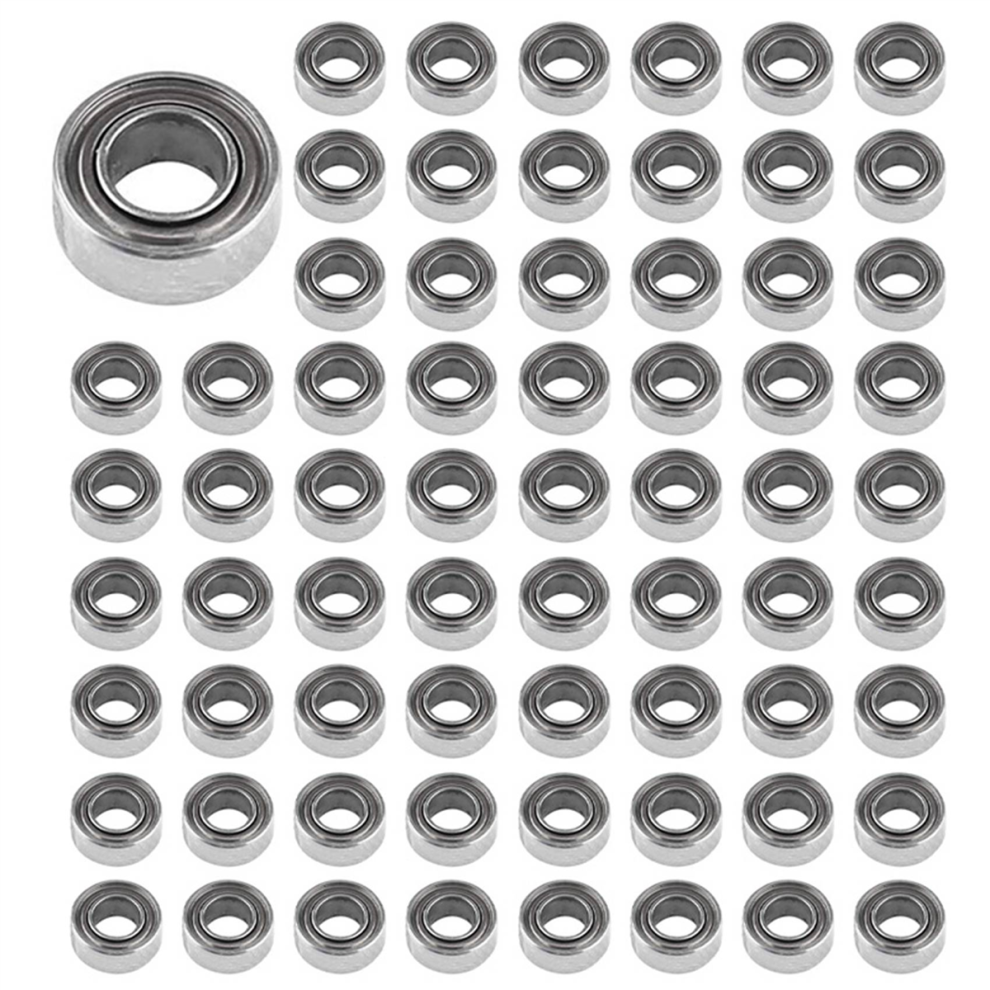 50Pcs Mr63zz 3X6x2 Mm Deep Groove Ball Bearing Miniature Bearing 4713001653477
