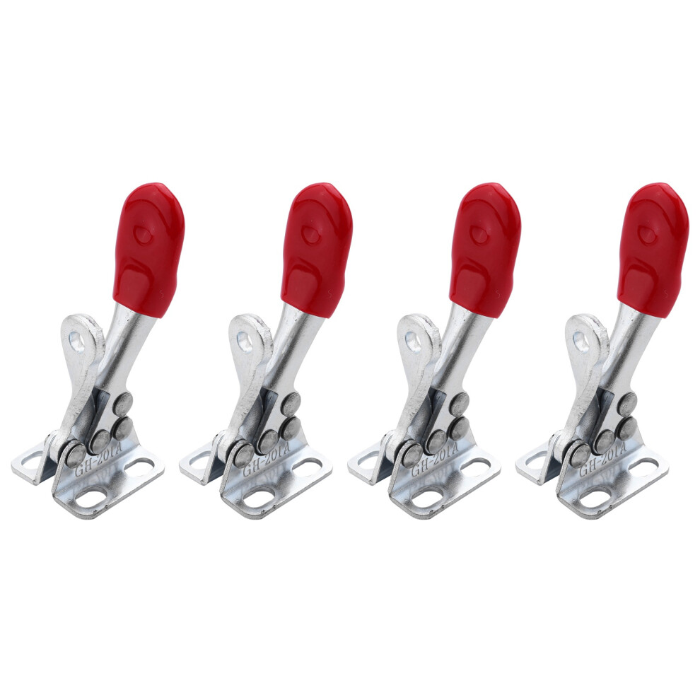 4Pcs 60Lbs Antislip Covered Hand Tool Toggle Horizontal Clamp 201A 4713001676988