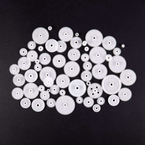 58 styles Plastic Gears Cog Wheels All The Module 0.5 Robot Parts 1