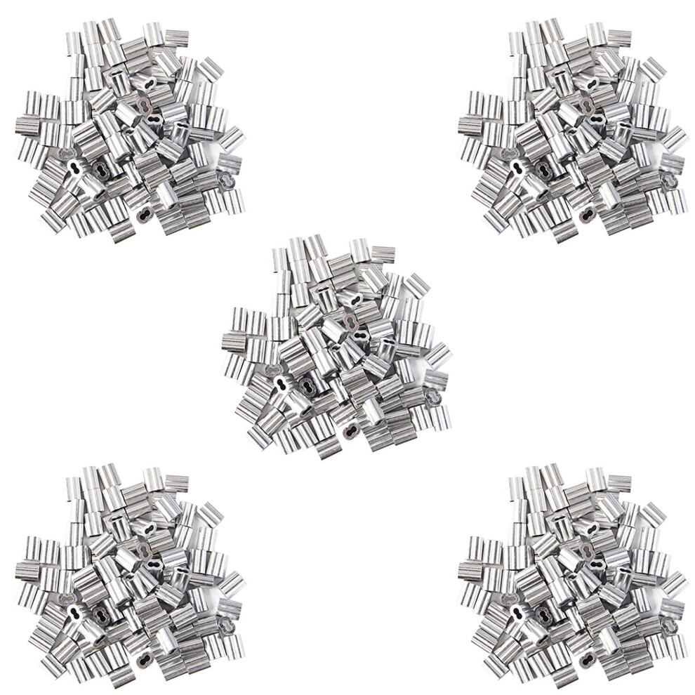 120X Aluminum Crimping Loop Sleeve For 2Mm Diameter Wire Rope 4713001654924
