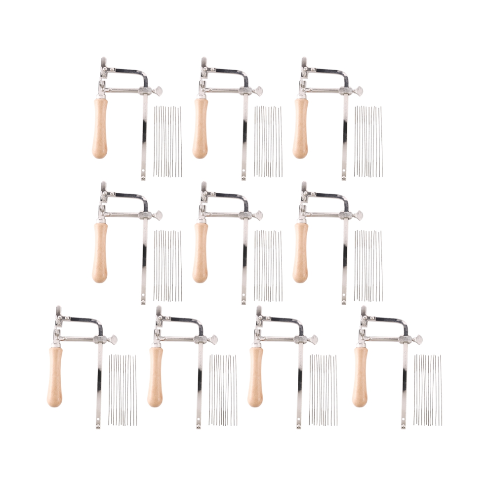 10X Professional Bow Wooden Handle Of Jewelry Saw Frame Hand Tools 4713001655860