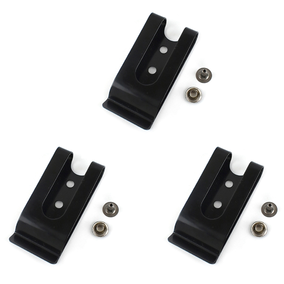 10Pcs 56X25mm Double Holes Metal Spring Belt Sheath Clip Clasp 4713001663926