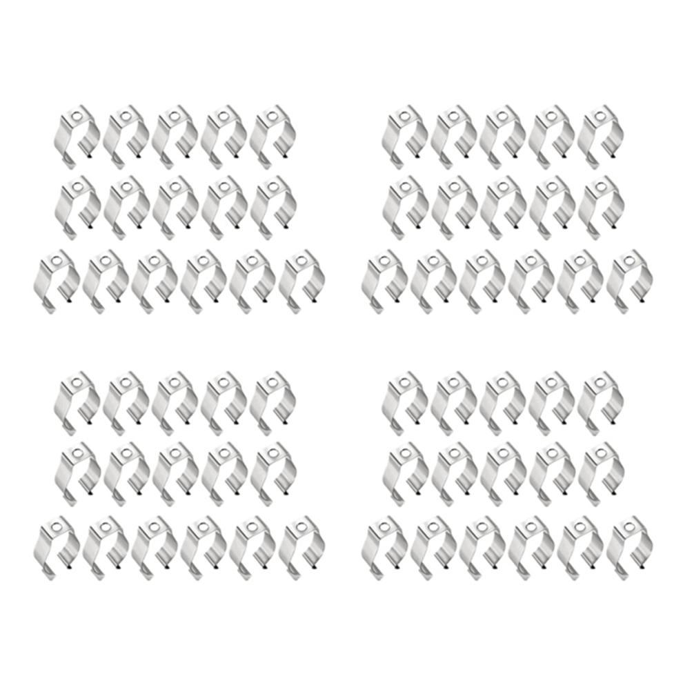 120Pcs T8 Light Bulbs U Clips Holder Fluorescent Tube Lamp Bracket 4713001654900