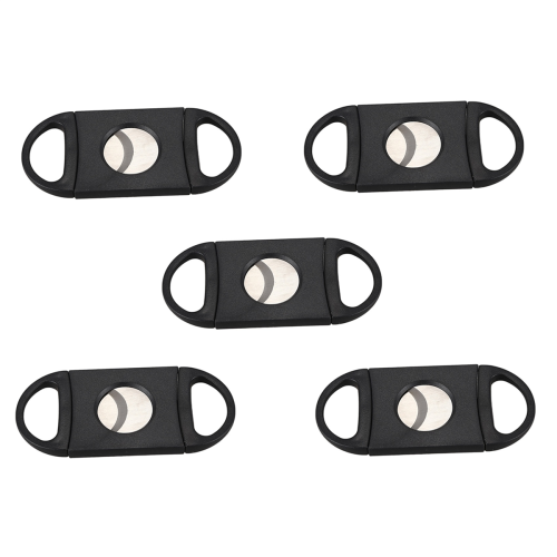 Oval-Shaped Cigar Cutter, Double Cut Blade