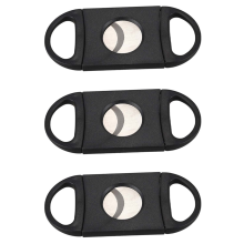 Oval-Shaped Cigar Cutter, Double Cut Blade