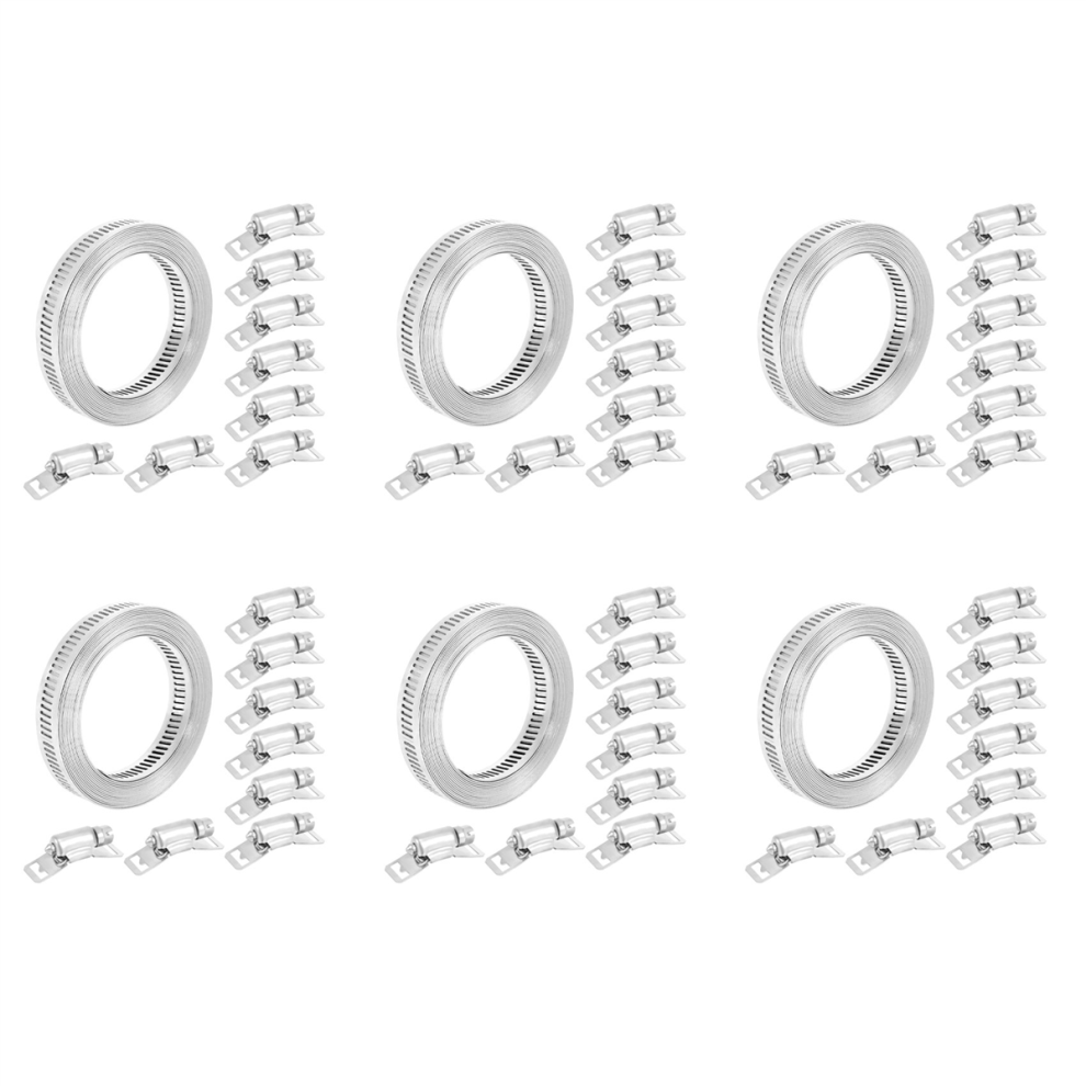 304 Stainless Steel Worm Clamp Hose Clamp Strap With Fasteners 4713001655198