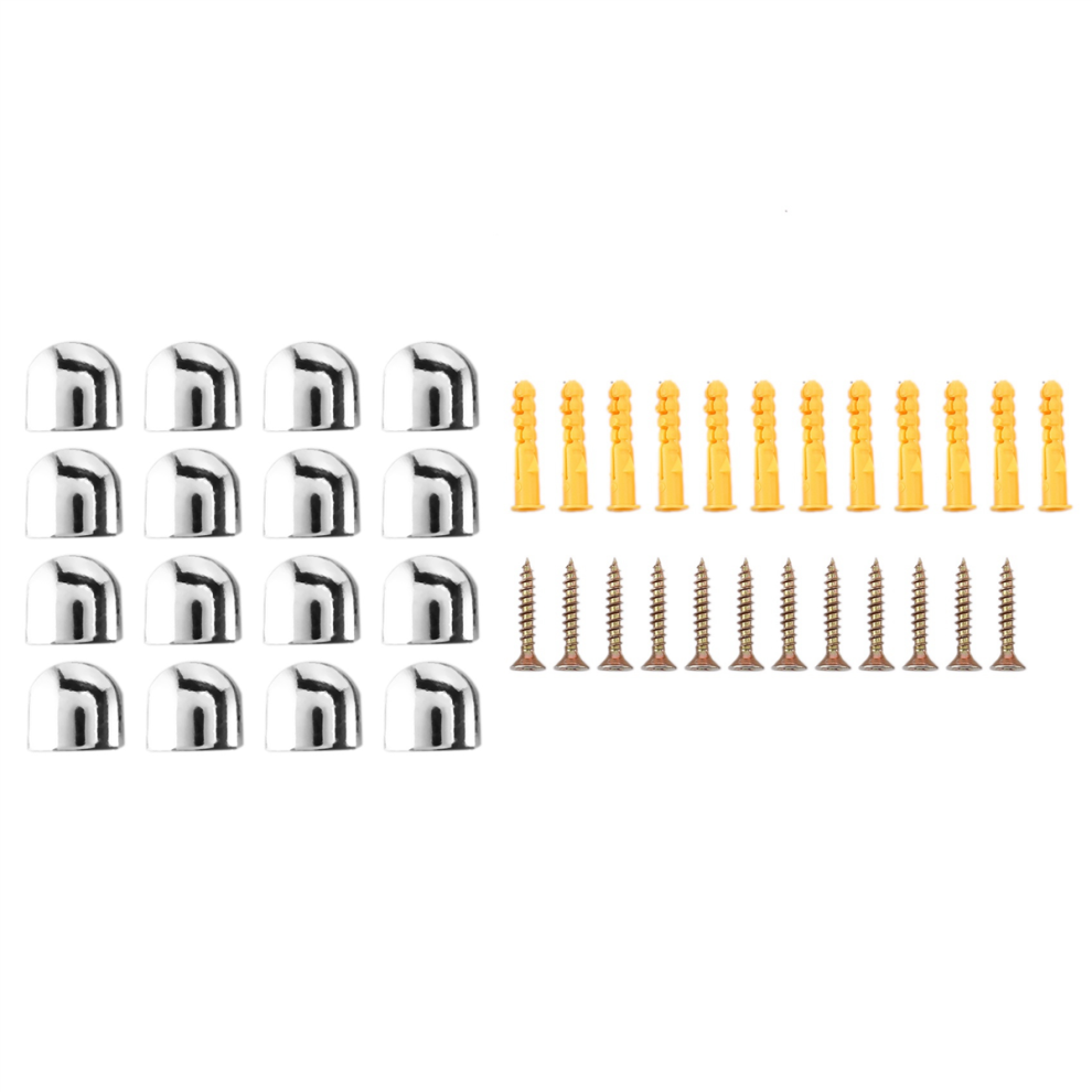 12Pcs Glass Brackets Adjustable Zinc Alloy Glass Clip Shelf Clamp 4713001654931
