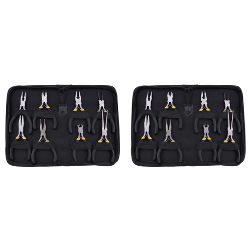8PCs Mini Pliers Set,Diagonal Nose Wire End Cutting Cutter Plier
