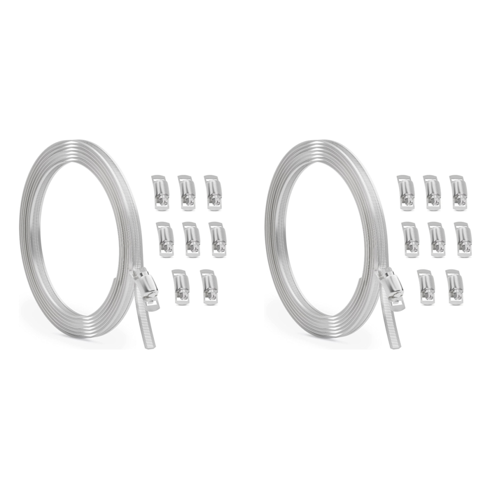 10FT Stainless Steel Hose Clamp Assortment Kit-image-OPC-PJ95KXR-NEW