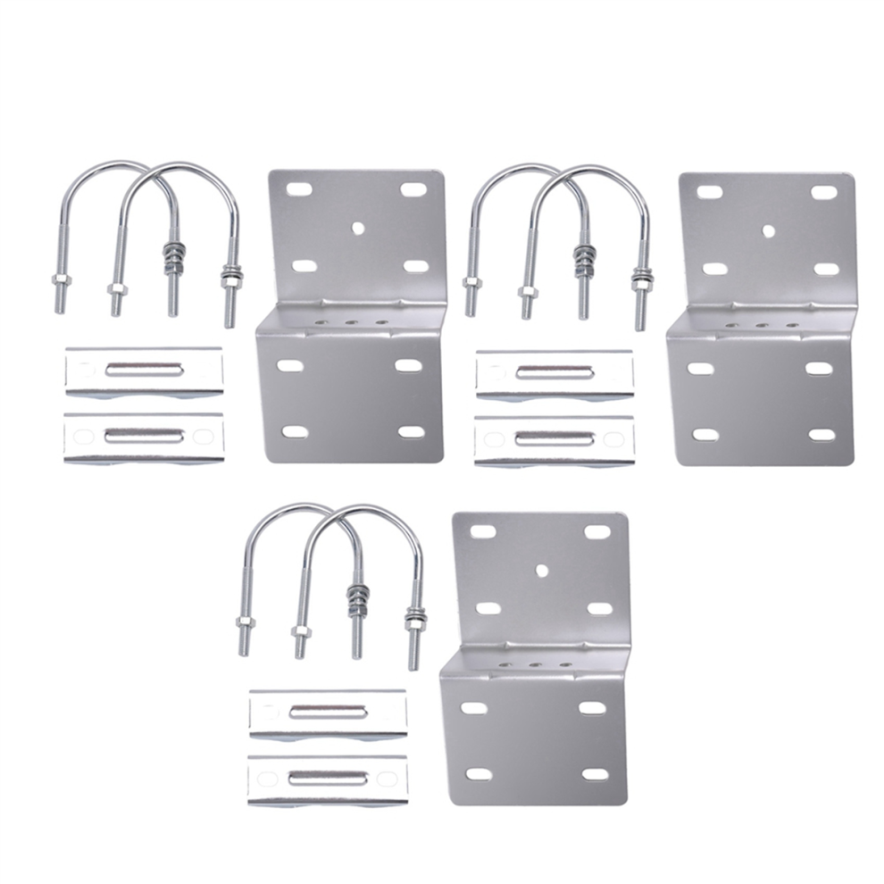 Antenna Pole Mount Bracket With Double U-Bolts Clamp V Jaw Bracket 4713001677190