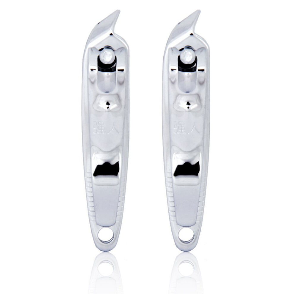Silver Slanted Edge Nail Cutter Nail Clippers Cilppers Fingernail Toenail