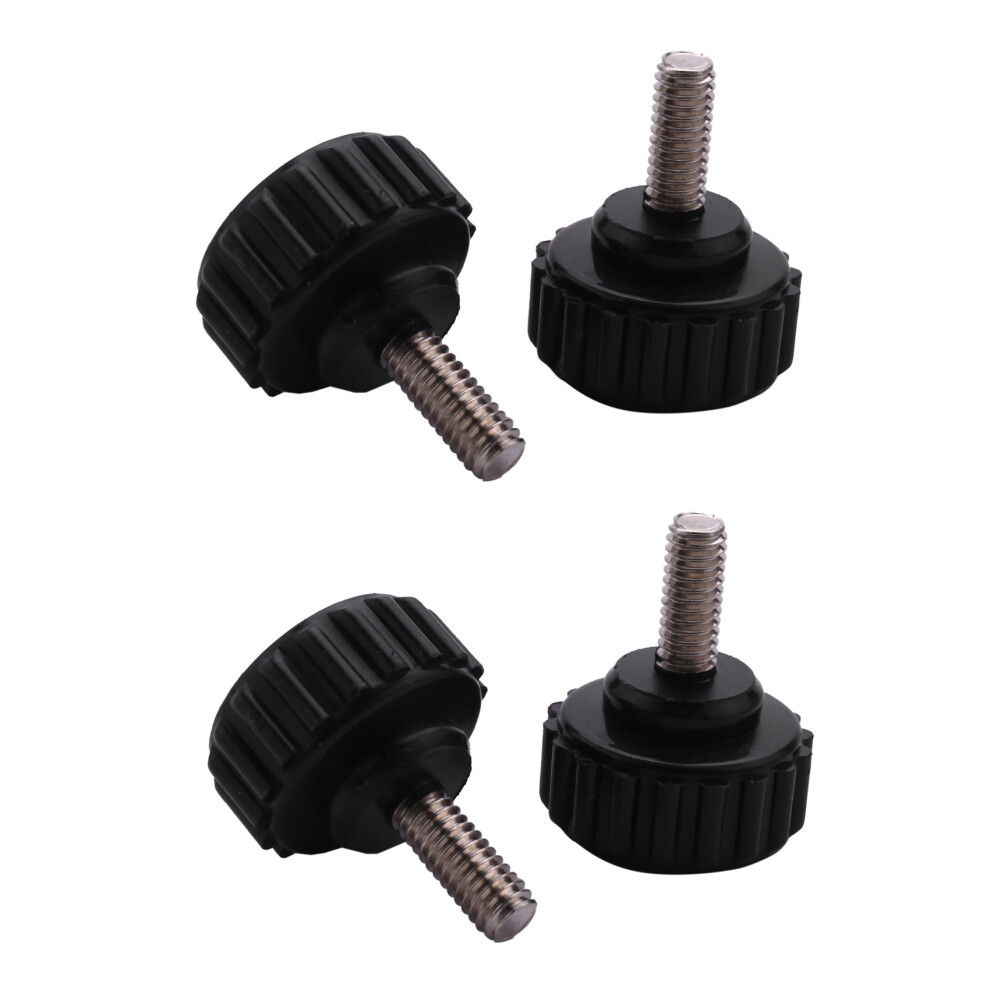 X 10Mm Round Head Screw On Thumbscrews Knurled Clamping Knob 2 Pcs 4713001656614