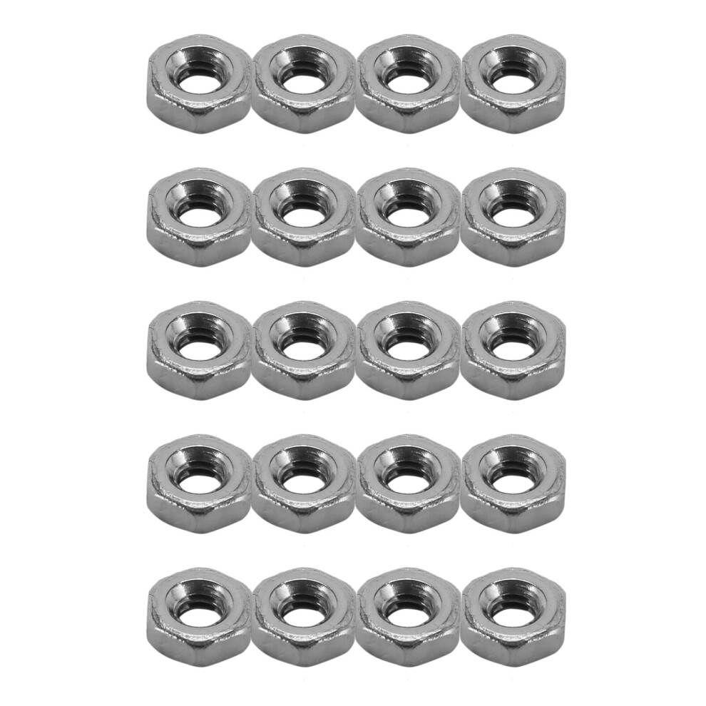 Metric M2 Hex Nuts 304 Stainless Steel Fastener 100Pcs For Bolt 4713001679217