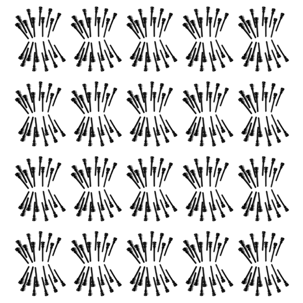 20Pcs Black Pc Fan Rubber Screw Damping Nail Vibration Rivet 4713001666064