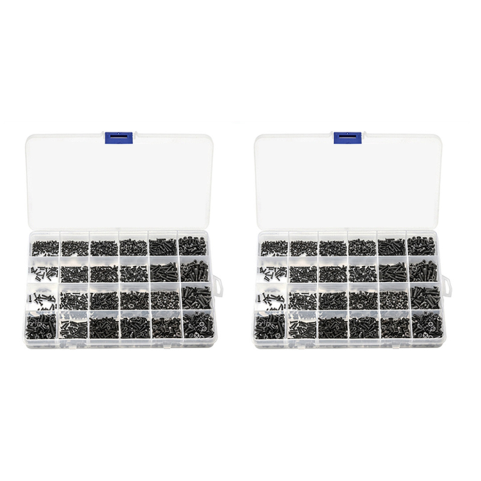 720Pcs Screw Set M1.4 M1.7 M2 M2.5 Carbon Steel Computer Screws Kit 4713001666323