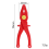 Insulated Electrician Plastic Pliers 1000V Insulated for Hand Tools 4