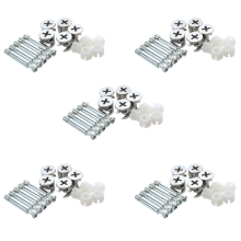 Furniture Cam Fitting with Dowel and Pre-Inserted Nut (Set of 5)