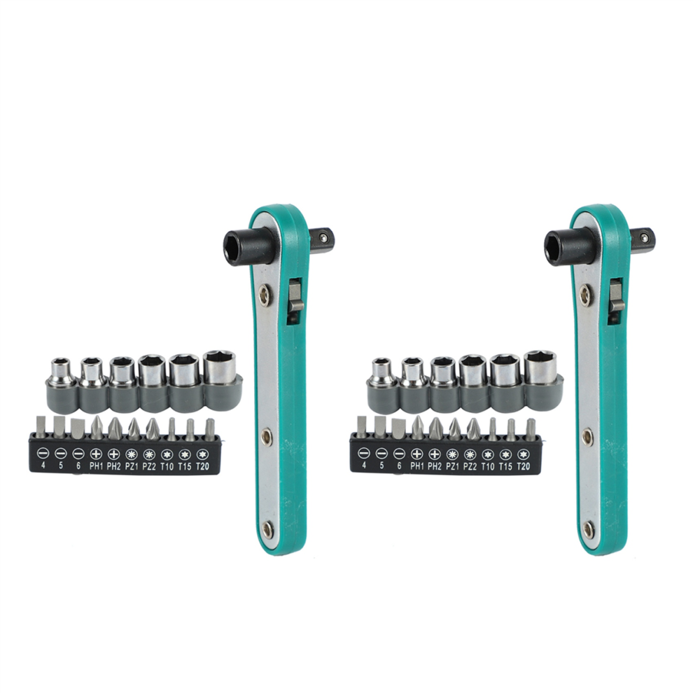 17 In 1 Chrome Vanadium Steel Ratchet Socket Torque Wrench Screw Bit 4713001679576