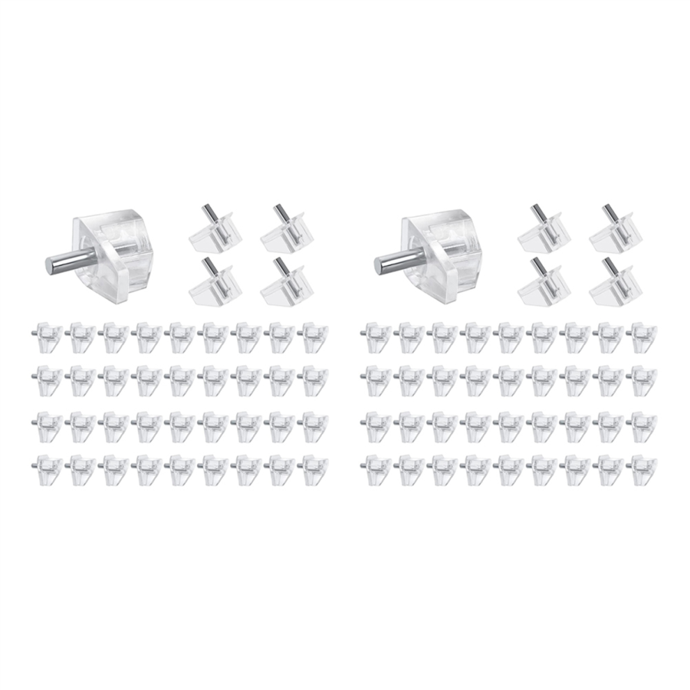 100 Pcs 3 Mm Shelf Pins Clear Support Pegs For Kitchen Furniture 4713001680077