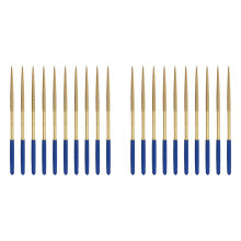 Diamond Needle File Set 3mm x 140mm,for Metal Wood Stone Glass, 10Pcs