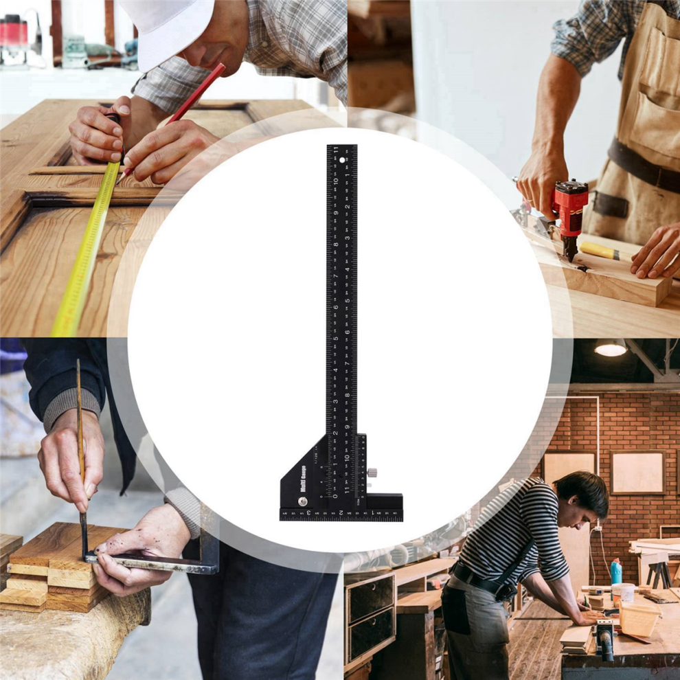 Multi Gauge Woodworking Multifunctional Ruler,Angle Woodworking Tools