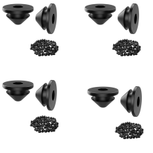 100PCS Cable Railing Rubber Grommets for 1/8In 5/32In 3/16In Cables